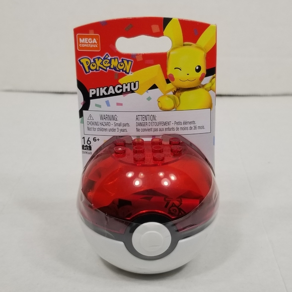 Mega Construx Other - 2020 New Mega Construx Pokemon Ball Pikachu 16 pcs Ages 6+ GVK60